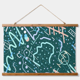 クレーターと彗星 吊り下げ型タペストリー