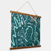 クレーターと彗星 吊り下げ型タペストリー (傾斜あり)