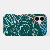 クレーターと彗星 iPhone 16ケース (裏面横)