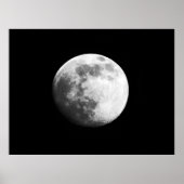 クレーターのある月の表面 ポスター (正面)