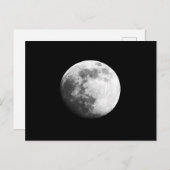 クレーターのある月の表面 ポストカード (正面/裏面)