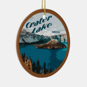 クレーターパーソナライズされたレイクオレゴン セラミックオーナメント (右)