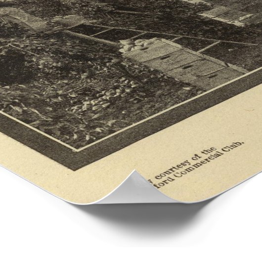 クレーターレイクオレゴン果樹園のシーン ポスター (角)