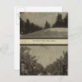 クレーターレイクオレゴン果樹園のシーン ポストカード (正面/裏面)