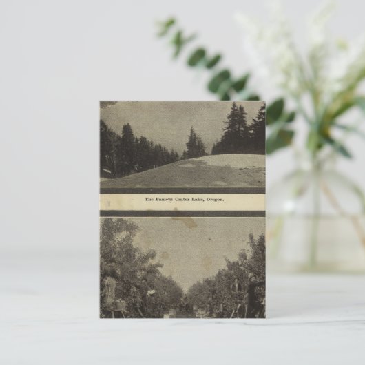 クレーターレイクオレゴン果樹園のシーン ポストカード (スタンド正面)