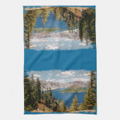 クレーターレイクオレゴン キッチンタオル (縦)