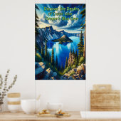 クレーターレイクスセレーヌモーニング ポスター (キッチン)