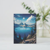 クレーターレイクストランクルブルー ポストカード (スタンド正面)