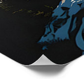 クレーターレイクス威厳のあるアイランドビュー ポスター (角)