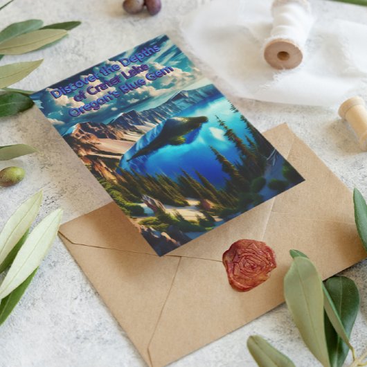 クレーターレイクズセレーヌモーニングライト ポストカード