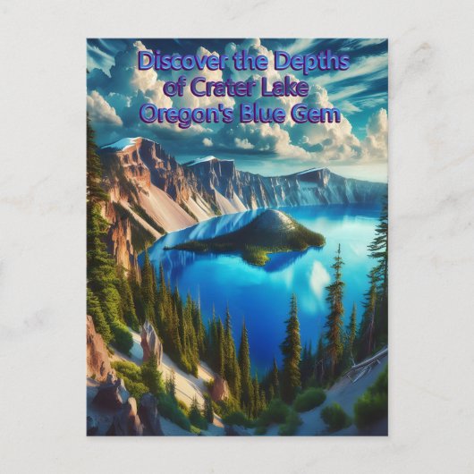 クレーターレイクズセレーヌモーニングライト ポストカード (正面)