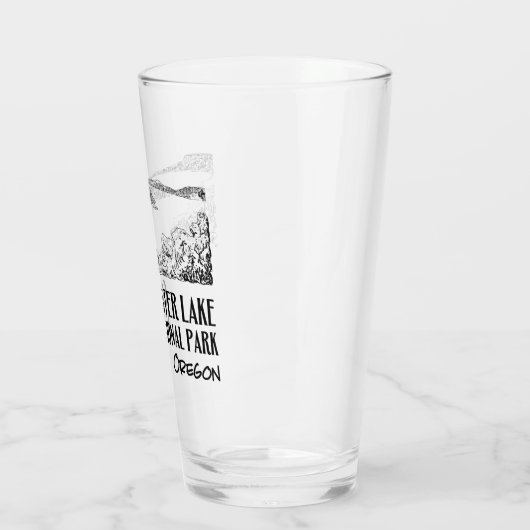 クレーターレイクナショナルパークアートイラストレーション タンブラーグラス (左)