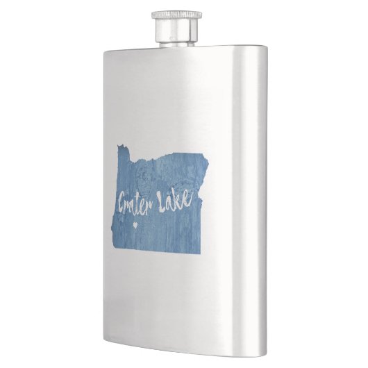 クレーターレイクナショナルパークオレゴンウッドグレイン フラスク (左)