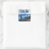 クレーターレイクナショナルパークオレゴンレトロ スクエアシール (バッグ)