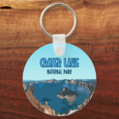 クレーターレイクナショナルパークオレゴンヴィンテージ キーホルダー (正面)