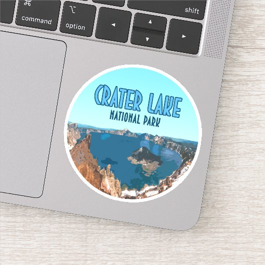 クレーターレイクナショナルパークオレゴンヴィンテージ シール (詳細)