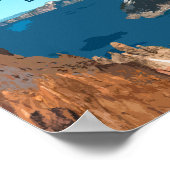 クレーターレイクナショナルパークオレゴンヴィンテージ ポスター (角)