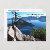 クレーターレイクナショナルパークオレゴン旅行はがき ポストカード (正面/裏面)