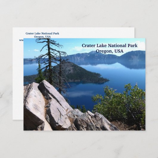 クレーターレイクナショナルパークオレゴン旅行はがき ポストカード (正面/裏面)