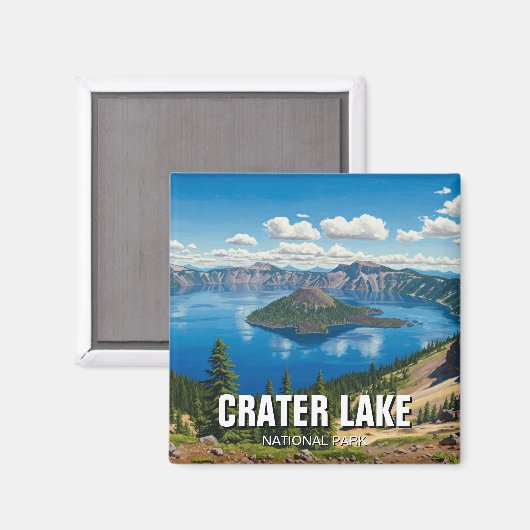 クレーターレイクナショナルパークオレゴン旅行 マグネット (正面/裏面)
