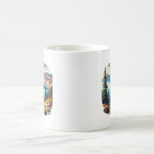 クレーターレイクナショナルパークオレゴン コーヒーマグカップ (中央)
