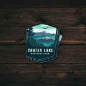 クレーターレイクナショナルパークオレゴン |ダイカットのシール シール