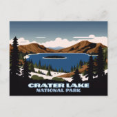 クレーターレイクナショナルパークオレゴン ポストカード (正面)