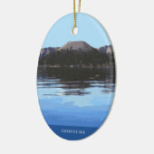 クレーターレイクナショナルパーククリスマスツリーオーナメント セラミックオーナメント (左)