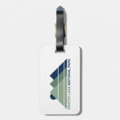 クレーターレイクナショナルパークマウンテンサン ラゲッジタグ (裏面縦)