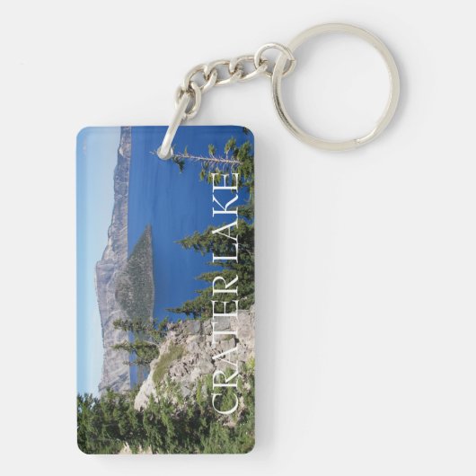 クレーターレイクナショナルパークランドスケープ キーホルダー (裏面)