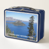 クレーターレイクナショナルパークランドスケープ メタルランチボックス (正面)