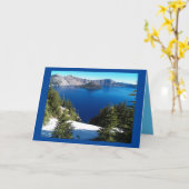 クレーターレイクハッピーバースデーカード カード (黄色い花)