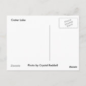 クレーターレイクポストカード ポストカード (裏面)