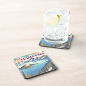 クレーターレイクヴィンテージポスター コースター (右側)