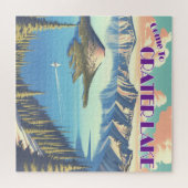 クレーターレイクヴィンテージポスター ジグソーパズル (横)