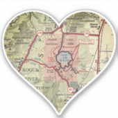 クレーターレイクヴィンテージマップ シール (正面)