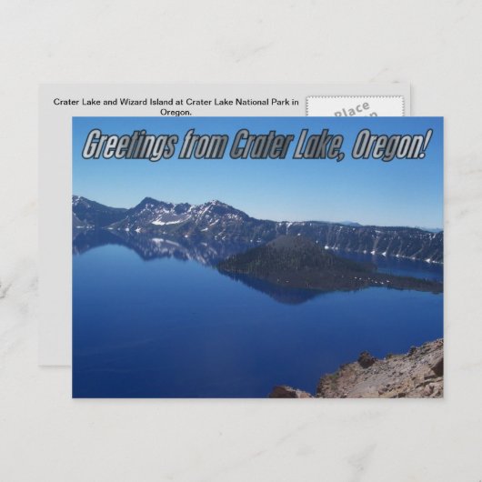 クレーターレイク国立公園はがき ポストカード (正面/裏面)