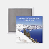 クレーターレイク国立公園オレゴン州オレゴン州トラベルマグネット マグネット (正面/裏面)
