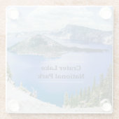 クレーターレイク国立公園土産ガラスコースター ガラスコースター (裏面)