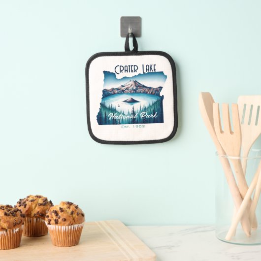 クレーターレイク国立公園土産ギフト 鍋敷き (インサイチュ (吊り下げ))
