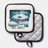 クレーターレイク国立公園土産ギフト 鍋敷き (正面/裏面)