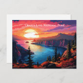 クレーターレイク国立公園土産旅行 ポストカード (正面/裏面)