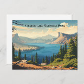クレーターレイク国立公園土産旅行 ポストカード (正面/裏面)