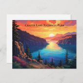 クレーターレイク国立公園土産旅行 ポストカード (正面/裏面)