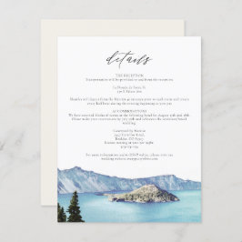 クレーターレイク国立公園目的地詳細カード 招待状