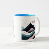 クレーターレイク国立公園着色ヒルズ ツートーンマグカップ (正面右)