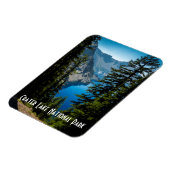 クレーターレイク国立公園風光明媚な山の写真 マグネット (左側)