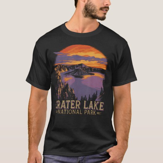 クレーターレイク国立公園 オレゴン州 Tシャツ (正面)