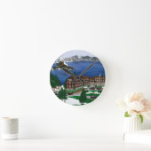 クレーターレイク国立公園 ラウンド壁時計 (ホーム)