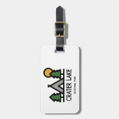 クレーターレイク国立公園 ラゲッジタグ (正面縦)